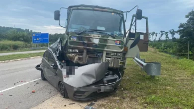 Askar Wataniah maut kereta tembung trak tentera