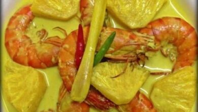 Masak Lemak Cili Padi Udang Nenas