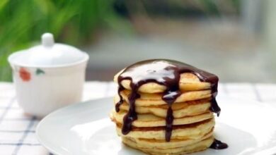 Pancake With Chocolate Gravy