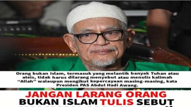 Hadi Awang: Bukan Islam Boleh Guna Kalimah Allah