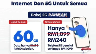 Ini 5 Syarikat Telekomunikasi Yang Menawarkan Pakej 5G Rahmah