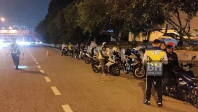 Lapan motosikal disita, 55 disaman pada malam ambang merdeka