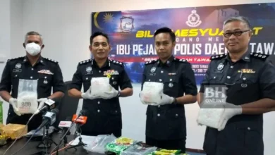 Sorok 4kg syabu dalam tong, pasangan warga Indonesia ditahan