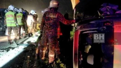 2 maut, 11 cedera van bertembung kereta di Jalan Gerik-Baling