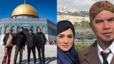 Lantang Menyokong Palestin, Dewa 19 Band Pertama Di Dunia Bergambar Di Hadapan Masjid Al Aqsa