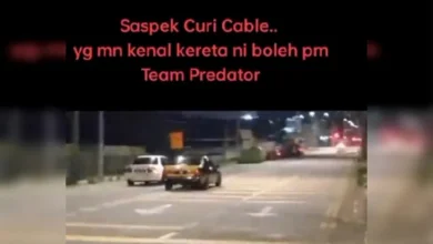 Suspek curi kabel diburu