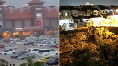 Flood Affected 71 Stores, 65 Vehicles At Puchong, Caused Landslide In Housing Area