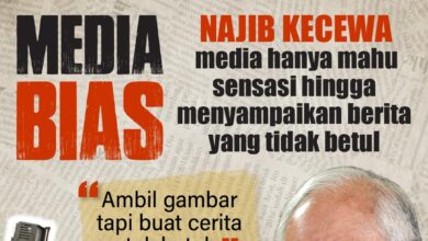 "Ambil gambar tapi tulis semua tidak betul" - Najib