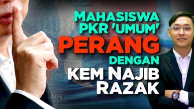 Mahasiswa PKR 'umum' perang dengan kem Najib Razak