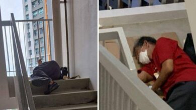 'Homeless' man allegedly sleeps at staircase to be near girlfriend