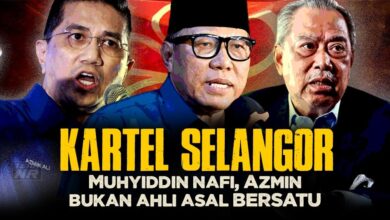 Kartel Selangor, Muhyiddin nafi, Azmin bukan ahli asal BERSATU