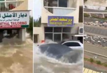 Langit Dubai Bertukar Warna Hijau Selepas Dilanda Banjir Teruk