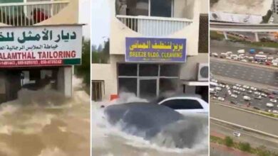 Langit Dubai Bertukar Warna Hijau Selepas Dilanda Banjir Teruk