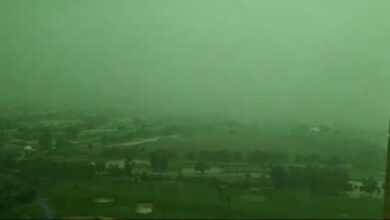 Langit Dubai bertukar warna hijau selepas banjir besar
