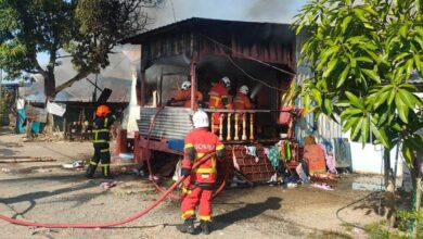 Enam rumah musnah terbakar di Lahad Datu
