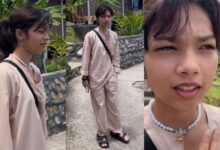 Anak Perempuan Pakai Baju Melayu Pergi Rumah Terbuka, Netizen Terhibur Melihat Gelagat Sharifah Shahirah