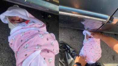 Bayi bertali pusat ditemui maut di tempat parkir