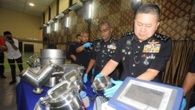Polis Johor bongkar makmal mini proses dadah RM11.6 juta