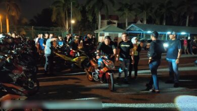 Enam lelaki ditahan tunggang motosikal secara berbahaya