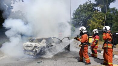 Tangan siapa dekat kereta terbakar di Tanjung Rambutan?