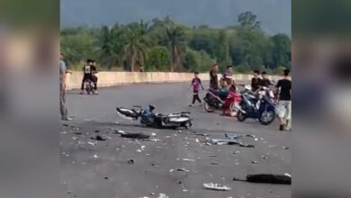 Remaja maut, ‘hilang’ kaki kanan nahas dua motosikal bertembung