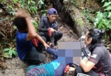 Wanita 90 kg jatuh gaung ketika turun Puncak Gunung Korbu