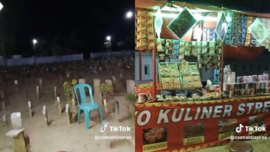 Gerai makan di tengah kubur mahu jamu siapa?