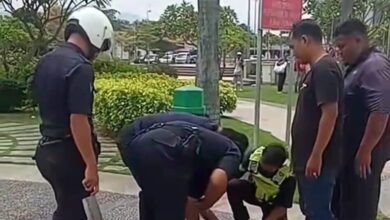 Lelaki mengamuk guna pisau potong daging ditahan