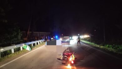 Lelaki maut, motosikal bertembung kereta pada malam merdeka