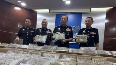 Lelaki cuba larikan diri bawa 111kg ganja