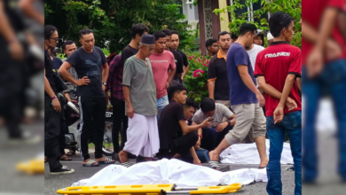 Elak asap bakar sampah, dua lelaki maut motosikal bertembung