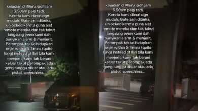 [VIDEO] Terkedu perompak berani larikan Alphard depan mata