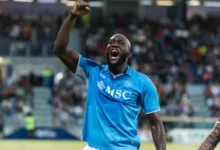 ROMELU Lukaku antara penjaring gol buat Napoli. FOTO Agensi