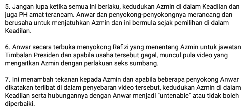 Mahathir vs Azmin