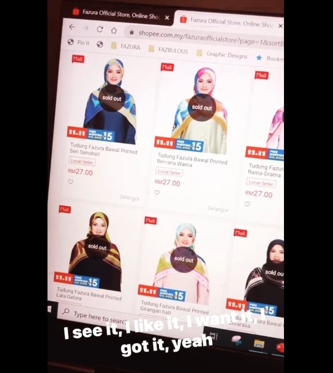 TUDUNG BARU FAZURA HABIS DALAM MASA 45 MINIT.