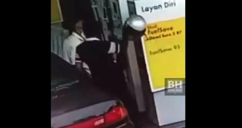Polis kesan lelaki kasari pemandu kereta di Shell, Jalan Duta