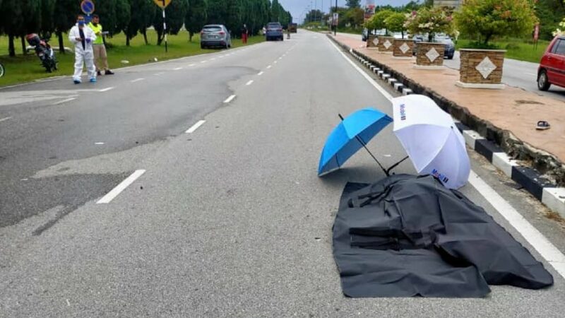 Akibat langgar lampu isyarat, penunggang maut