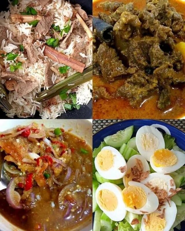 RESEPI NASI DAGING BERSAMA AIR ASAM KERISIK