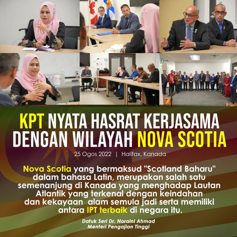 KPT jalin kerjasama dengan Nova Scotia