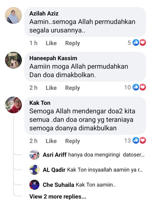 Doa rakyat buat Najib Razak