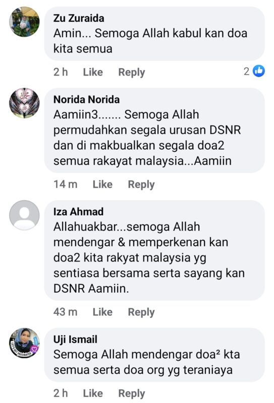 Doa rakyat buat Najib Razak