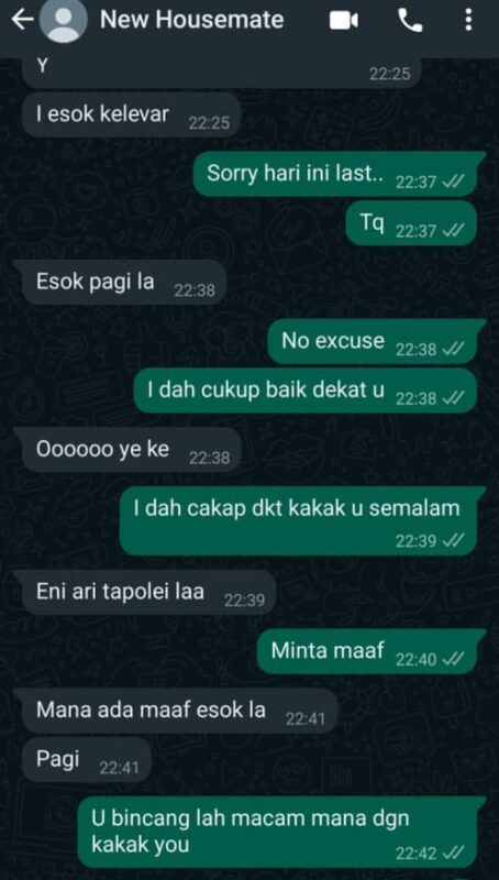  Satu rumah busuk kerana seorang penyewa pengotor