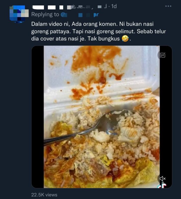 Wanita merungut di TikTok nasi goreng tak sedap