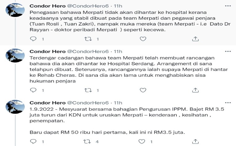 Fitnah Terbaru Ke Atas DS Najib Dari Netizen Yang Menggunakan Nama Condor Hero