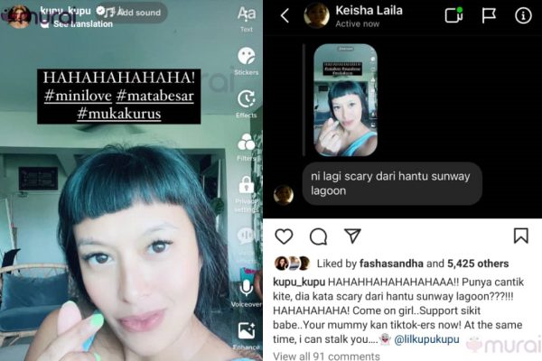 Netizen Terhibur Baca Mesej Keisha Pada Nabila Huda