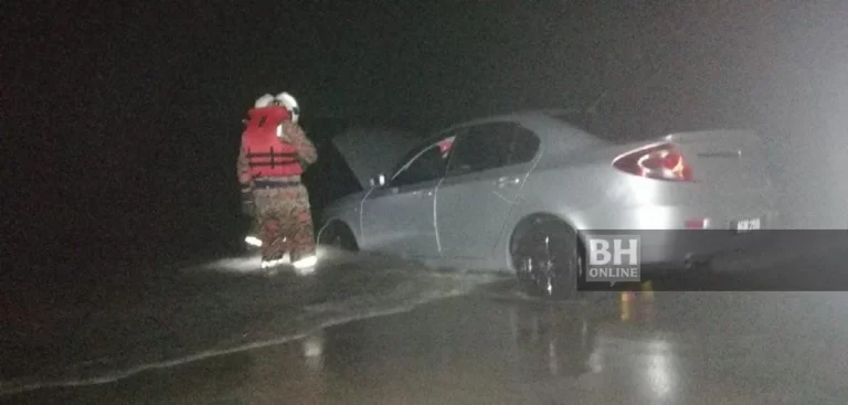 Lelaki maut cuba tahan kereta gelongsor masuk laut