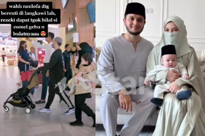 Neelofa dan Haris bawa Bilal bercuti ke Langkawi