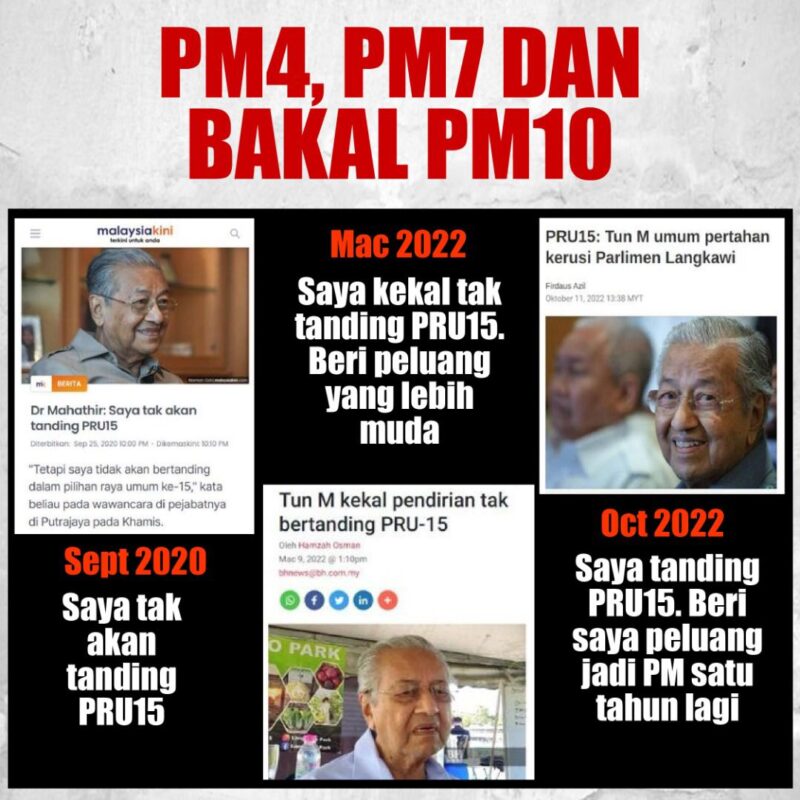 Mahathir berlakon 'insaf' mahu tarik undi Melayu