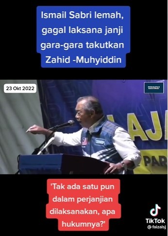 Muhyiddin dedah sikap tamak Perikatan Nasional