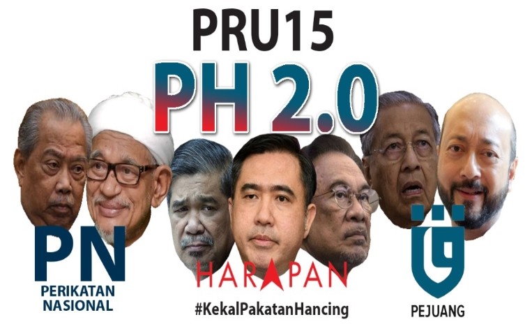 Mahathir Calon PM Untuk PH 2.0, Gabungan PH, PN Dan GTA